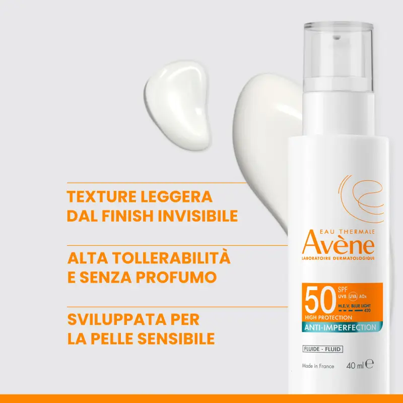Suncare Fluido Anti-Imperfezioni SPF50 - Protezione solare viso miniatura 4