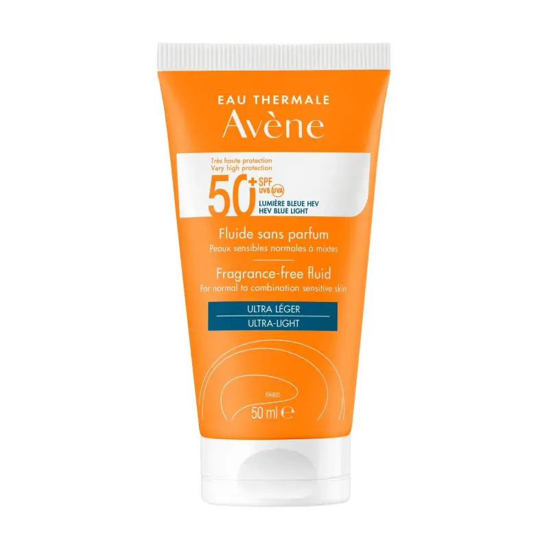 Suncare Fluido senza profumo SPF50+ - Protezione solare viso