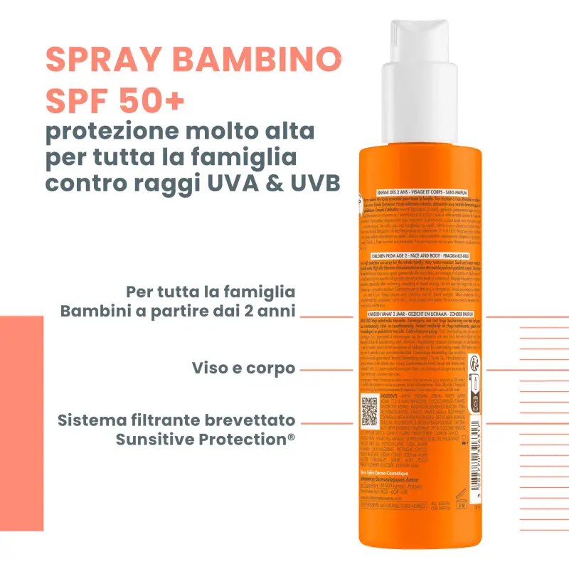 Suncare Spray Bambino SPF50+ - Crema Solare Bambini, Solari alta protezione miniatura 4