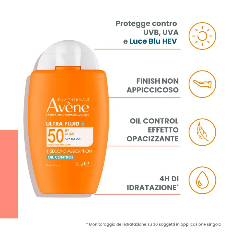 Suncare Ultra Fluid Oil Control SPF50 - Protezione solare viso miniatura 4