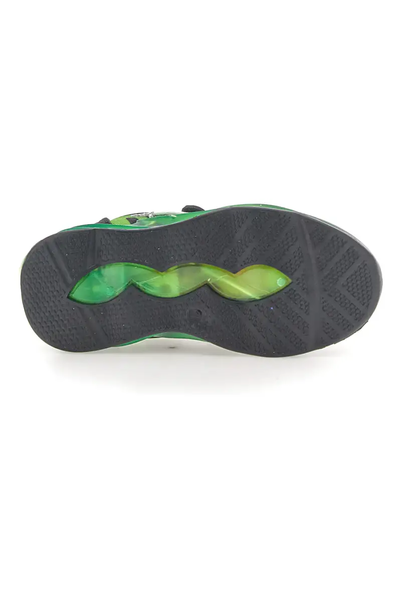 Scarpe nere e verdi con luci e strappo Mavengers R1010212T [VERDE miniatura 5