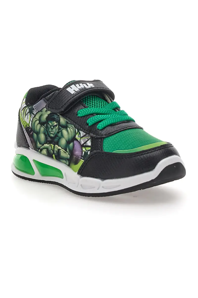Sneakers Nere e Verdi con Luci e Velcro Avengers Hulk R1010201T [VERDE] miniatura 2