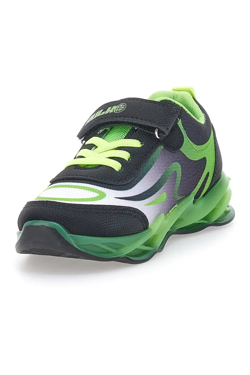 Sneakers Verdi e Nere Con Velcro Avengers Hulk R1010212T [VERDE] miniatura 3