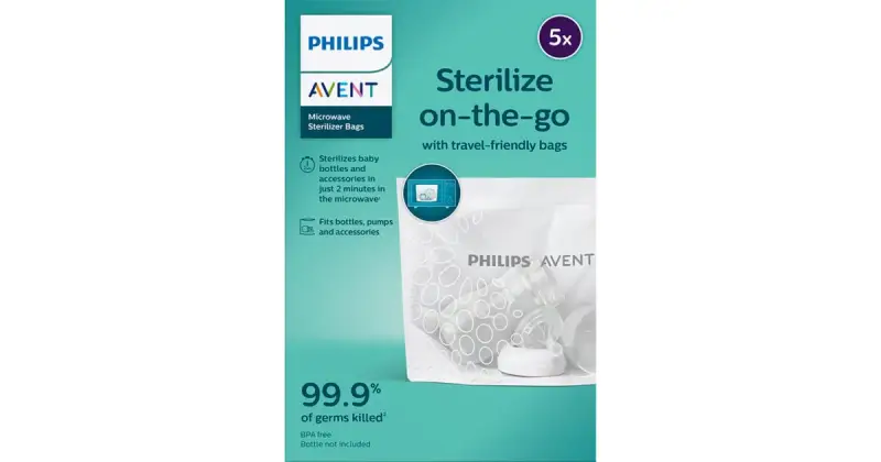 Philips Avent SCF297/05 sacchetti sterilizzanti per il forno a microonde 5 pezzi