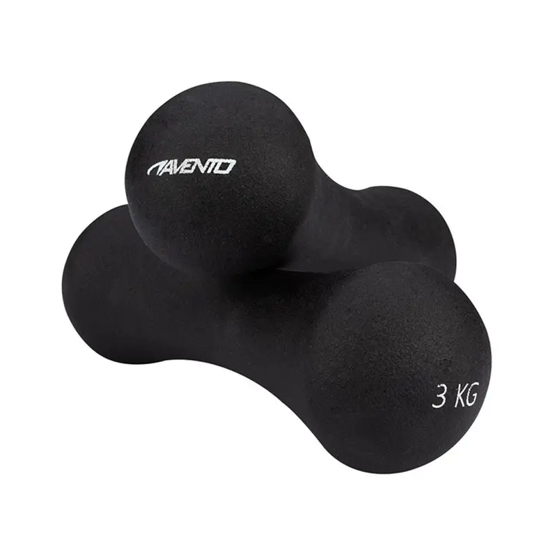 Manubri Palestra Set 2 da 3 kg Nero 3 KG