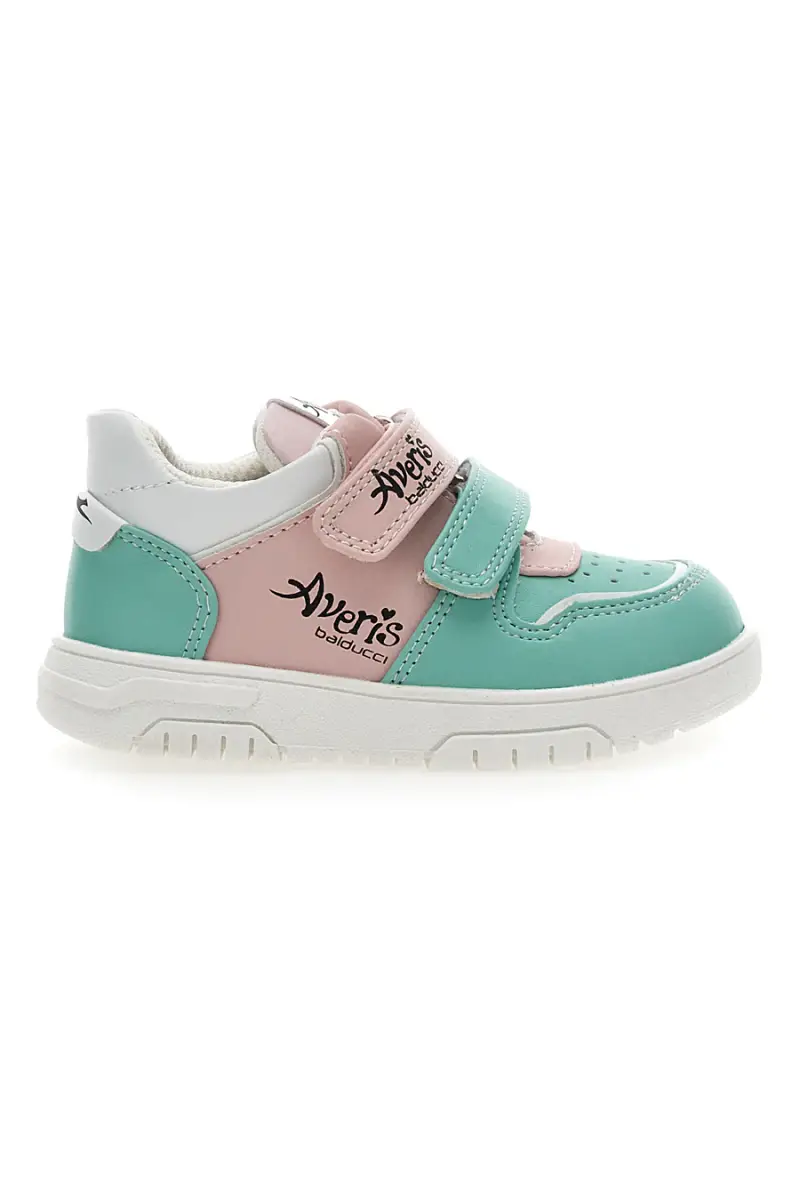 Sneakers Primi Passi Averis 4201 Verdi e Rosa [VERDE]