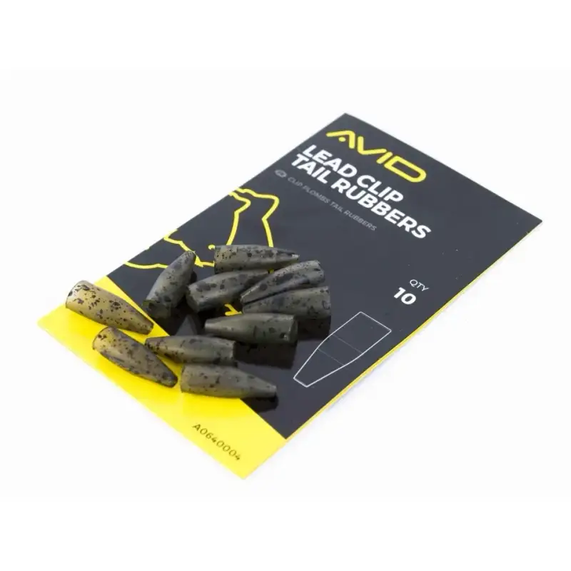 Tettarelle con clip di piombo Avid carp tail rubber (x10)