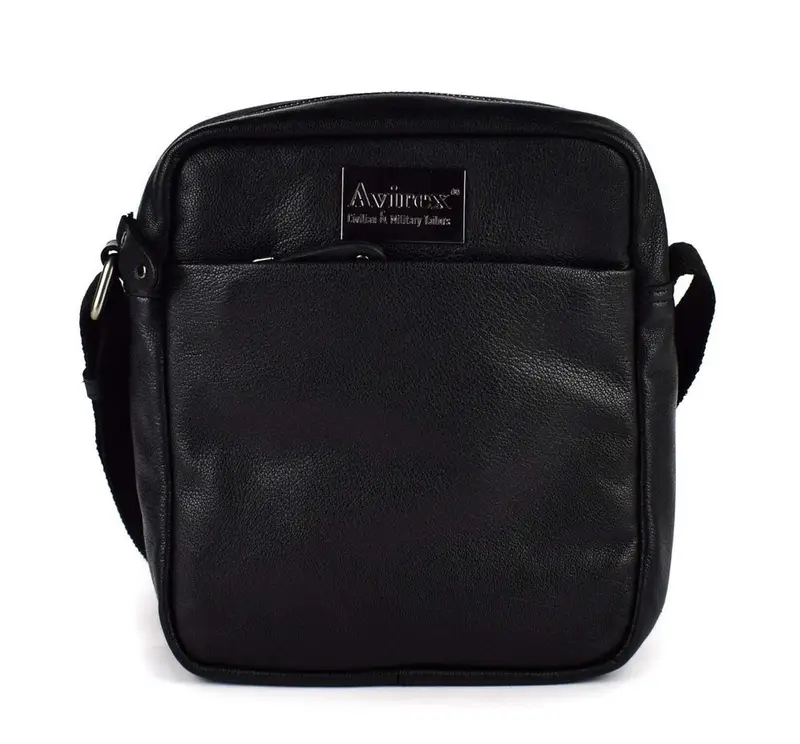 Borsa tracolla uomo in pelle Avirex Mayday MDY02 Black