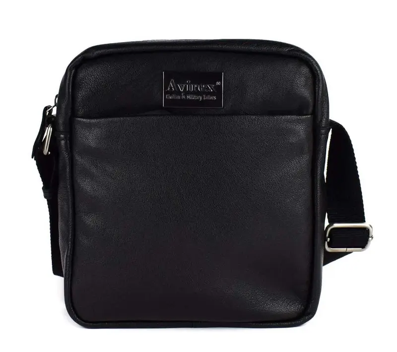 Borsa tracolla uomo in pelle Avirex Mayday MDY06 Black