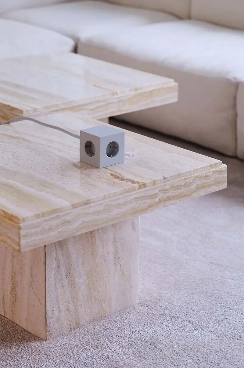 cubo di ricarica magnetico Square 1, 2 x USB, 1, 8 m Grigio miniatura 3