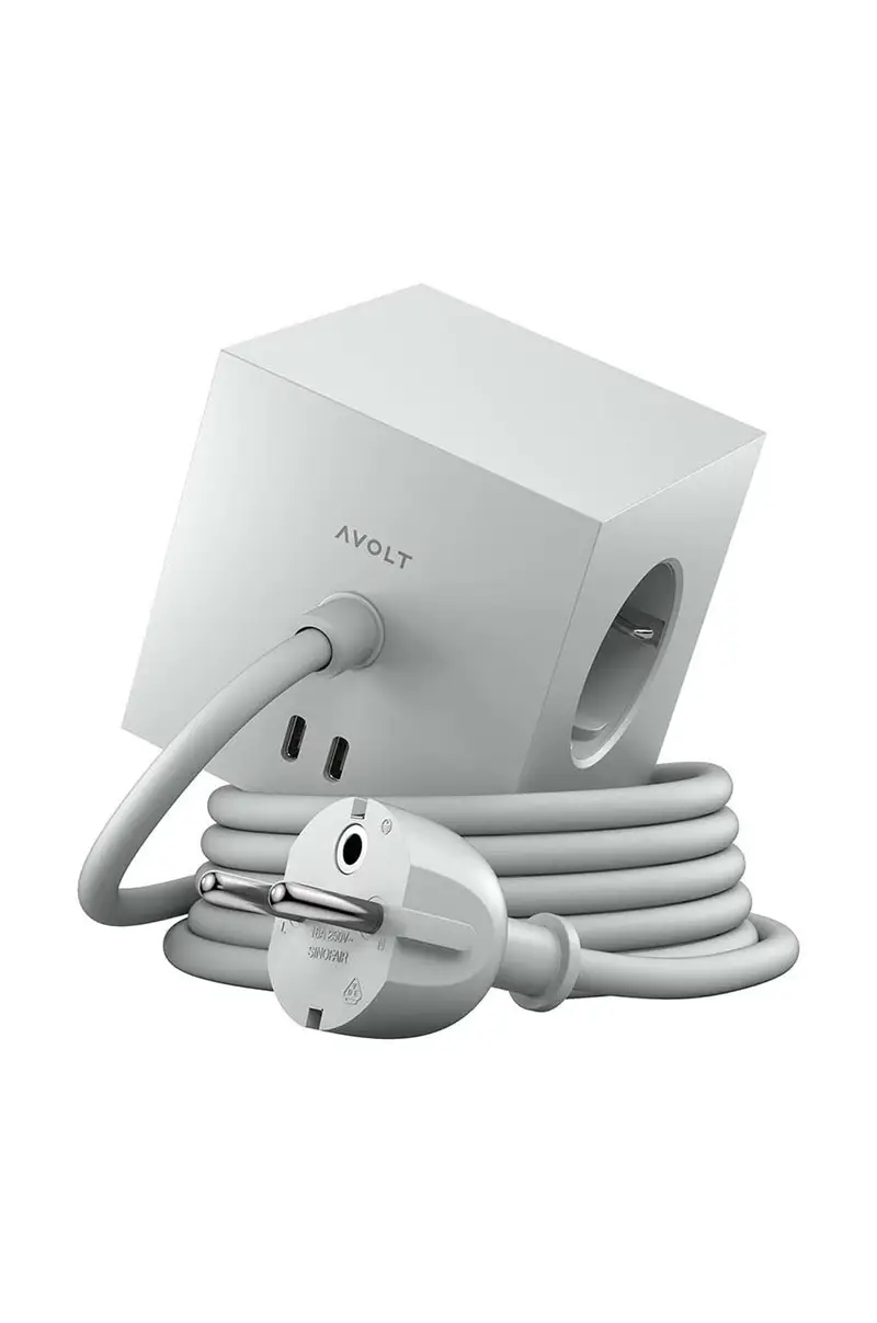 cubo di ricarica magnetico Square 1, 2 x USB, 1,8 m Grigio