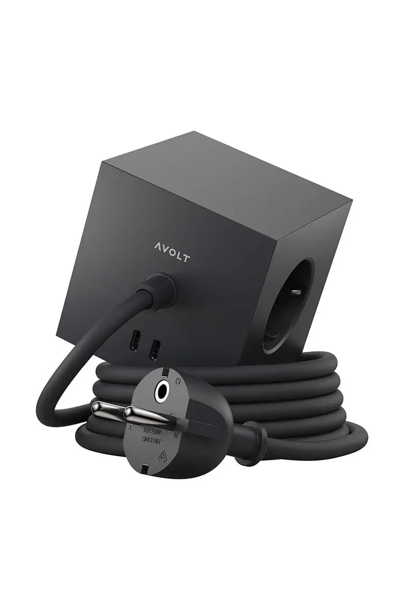 cubo di ricarica magnetico Square 1, 2 x USB, 1,8 m Nero