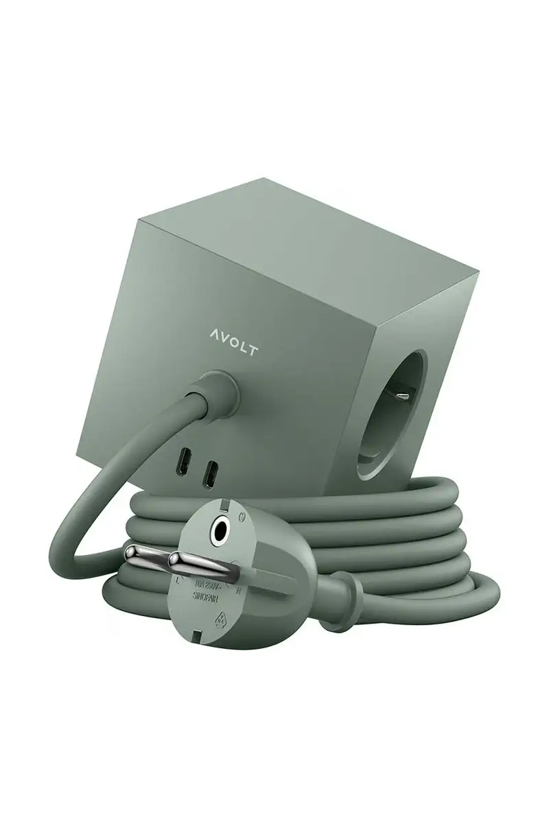 cubo di ricarica magnetico Square 1, 2 x USB, 1,8 m Verde