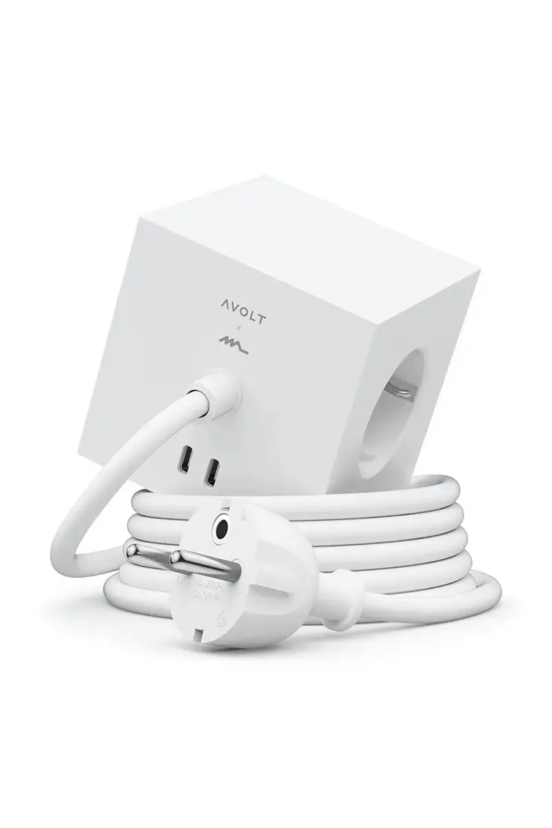 cubo di ricarica magnetico Square 1, 3 m Opal White colore bianco