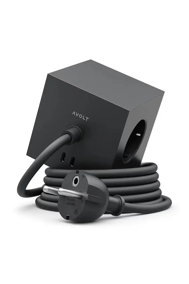 cubo di ricarica magnetico Square 1, 3 m Stockholm Black Nero