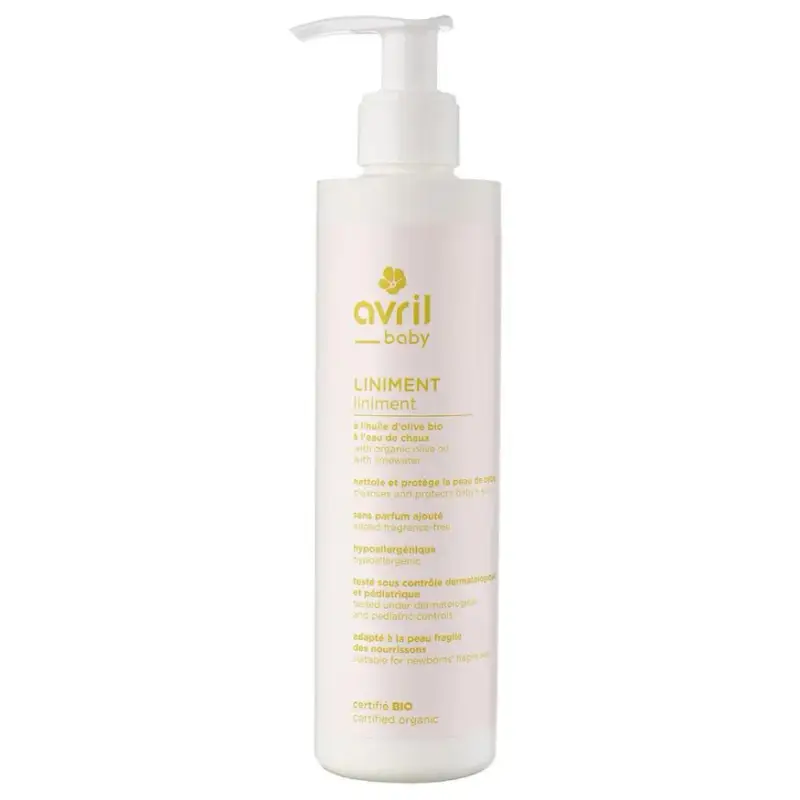 Linimento bebe all'olio d'oliva e acqua di calce bio 240ml