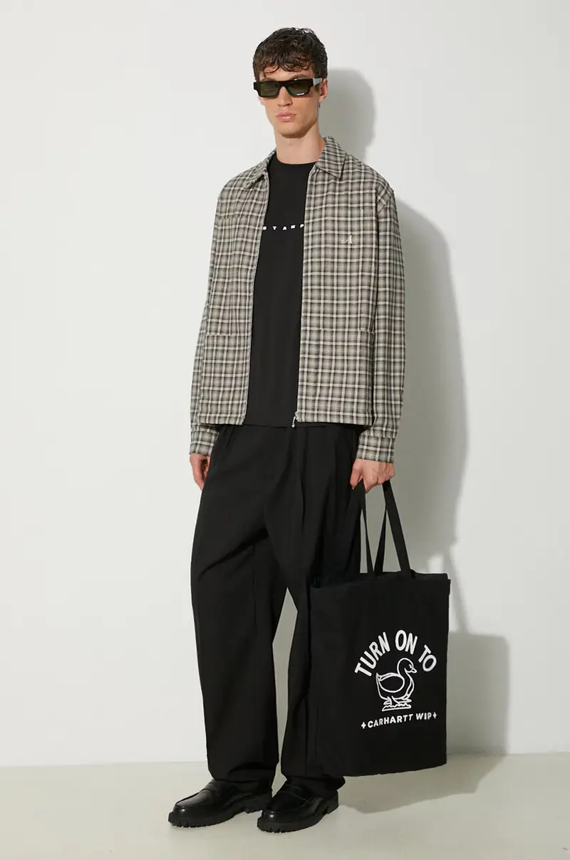 giacca camicia Lt Wt Marrone miniatura 2