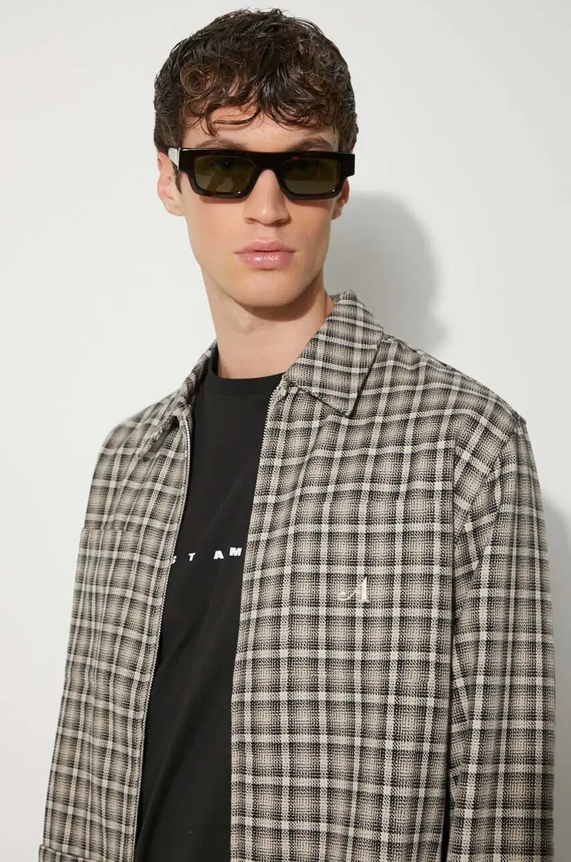 giacca camicia Lt Wt Marrone miniatura 5