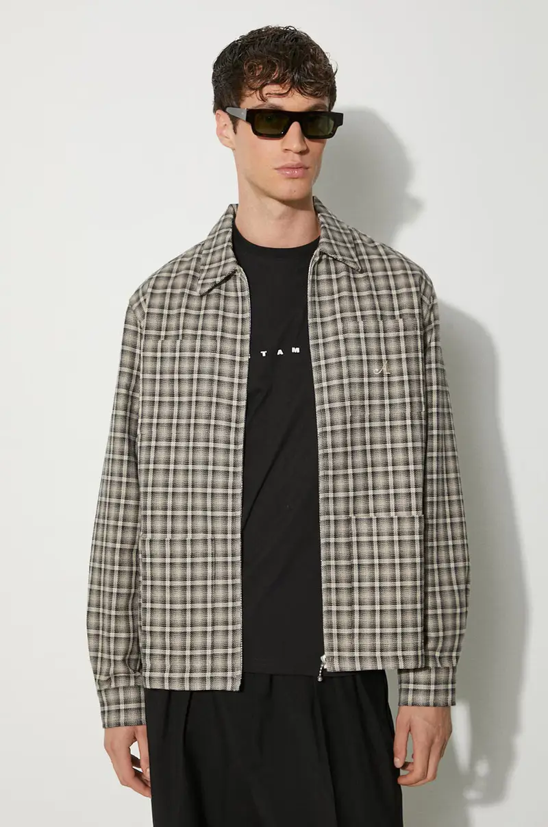 giacca camicia Lt Wt Marrone