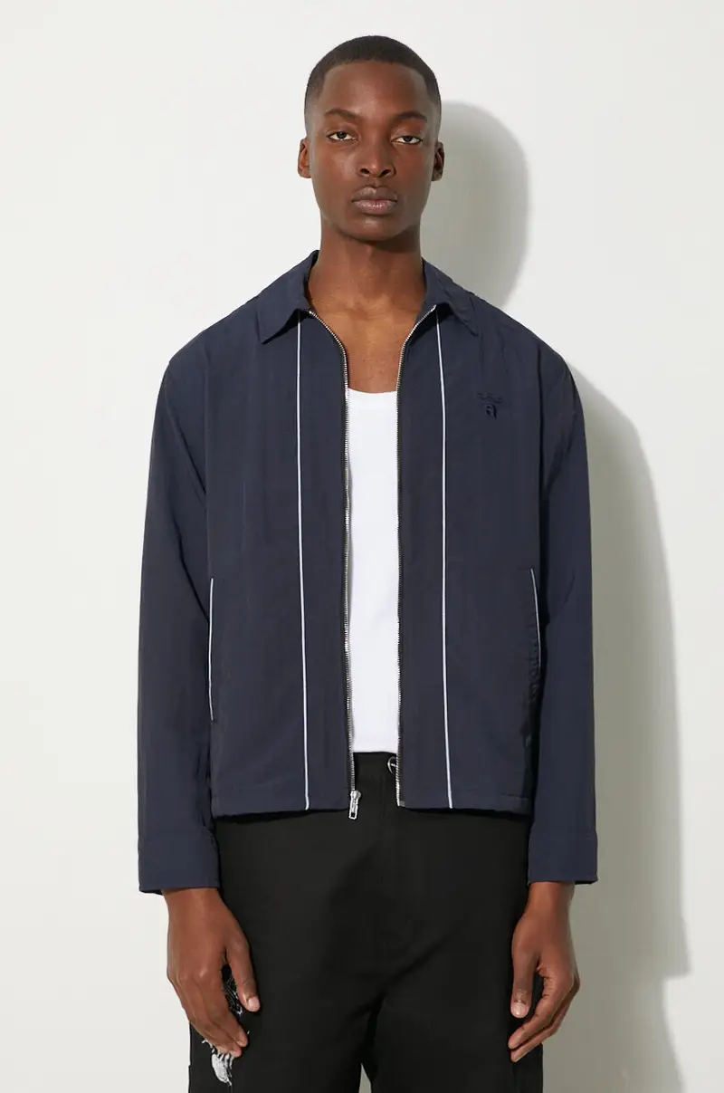 giacca Classic Logo Coaches Jacket uomo colore blu navy SP24-OT002