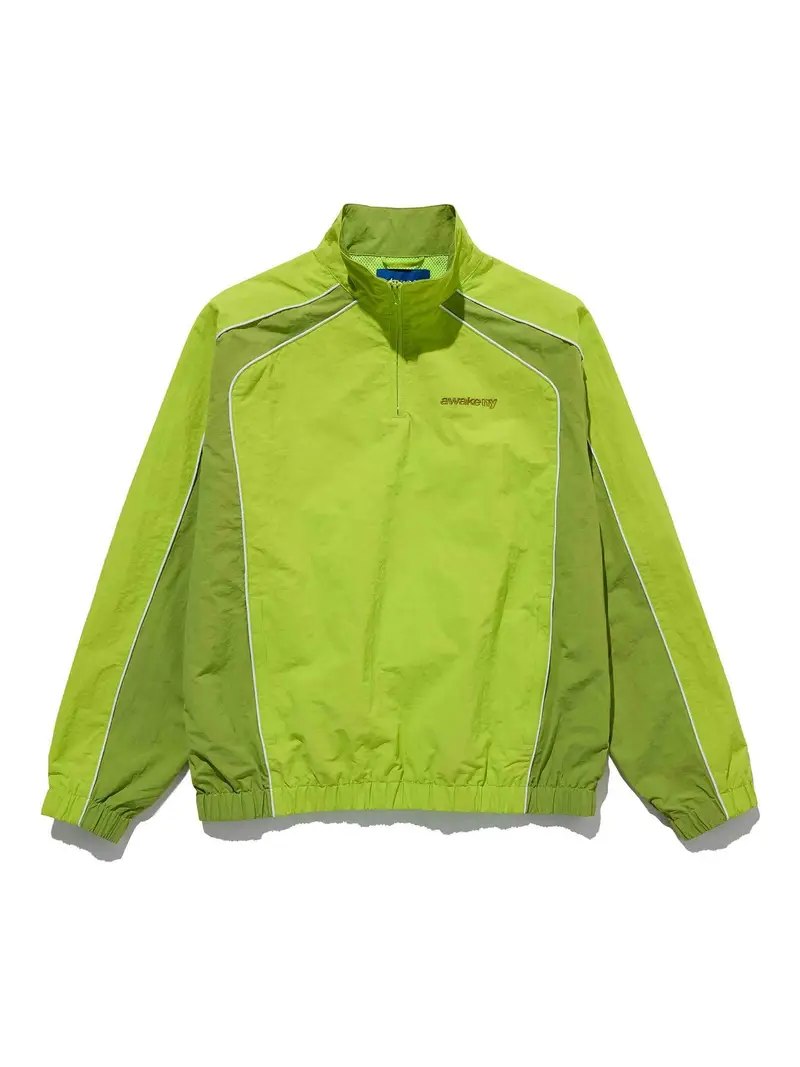 Giacca sportiva con zip a un quarto Giallo