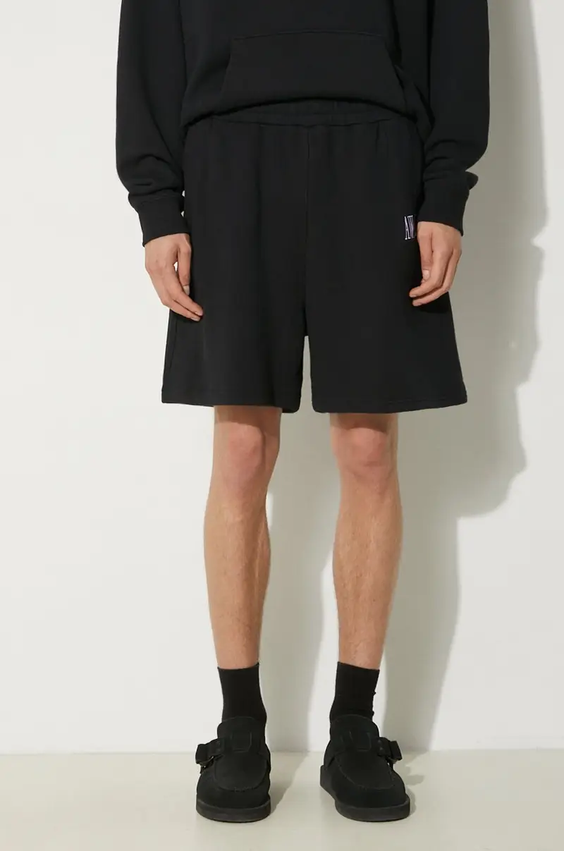 pantaloncini in cotone Awake Sweatshort colore nero SP24-PA006