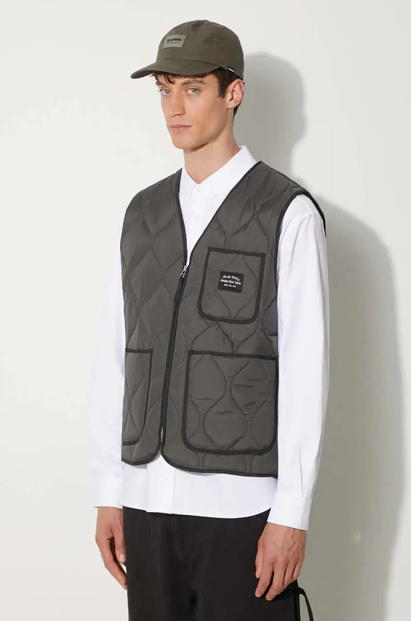 smanicato Quilted Vest uomo colore grigio SP24-OT003