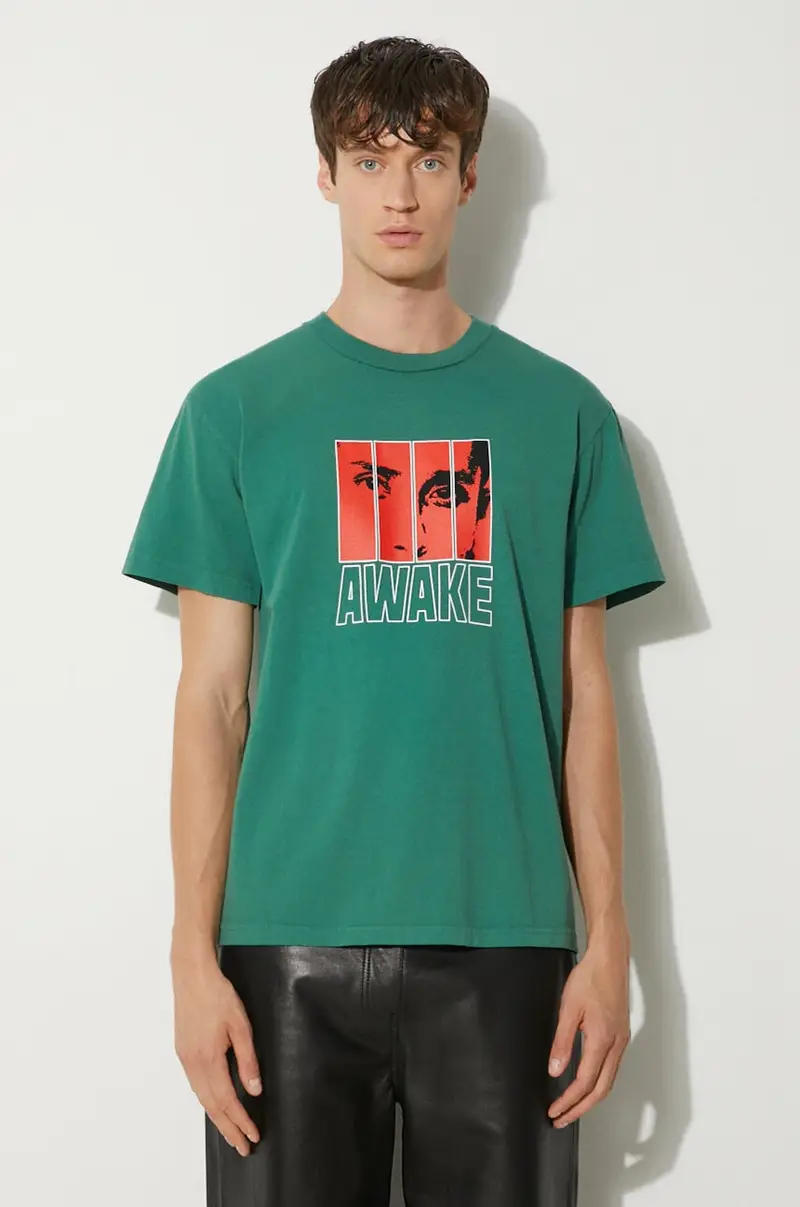Awake NY T-shirt Uomo Verde 2260586