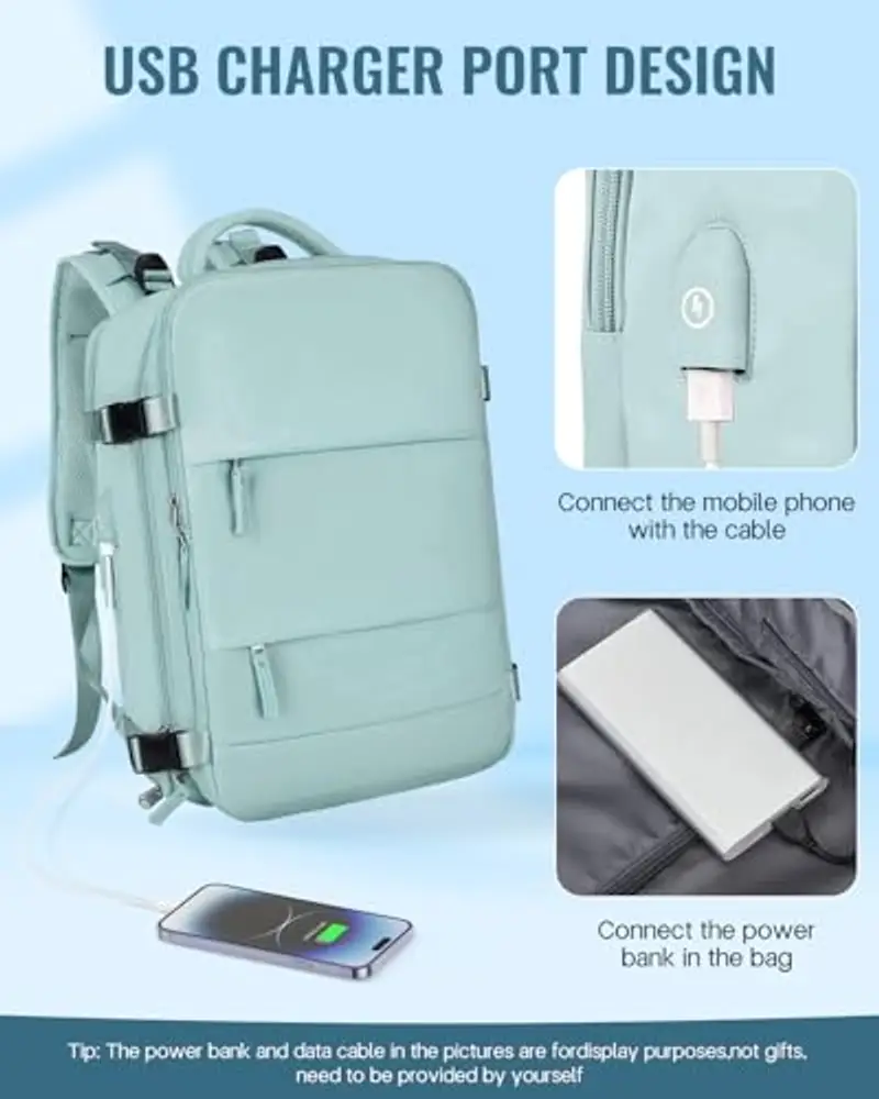 Awoawo Zaino da viaggio Donna Blu 1914582 miniatura 2