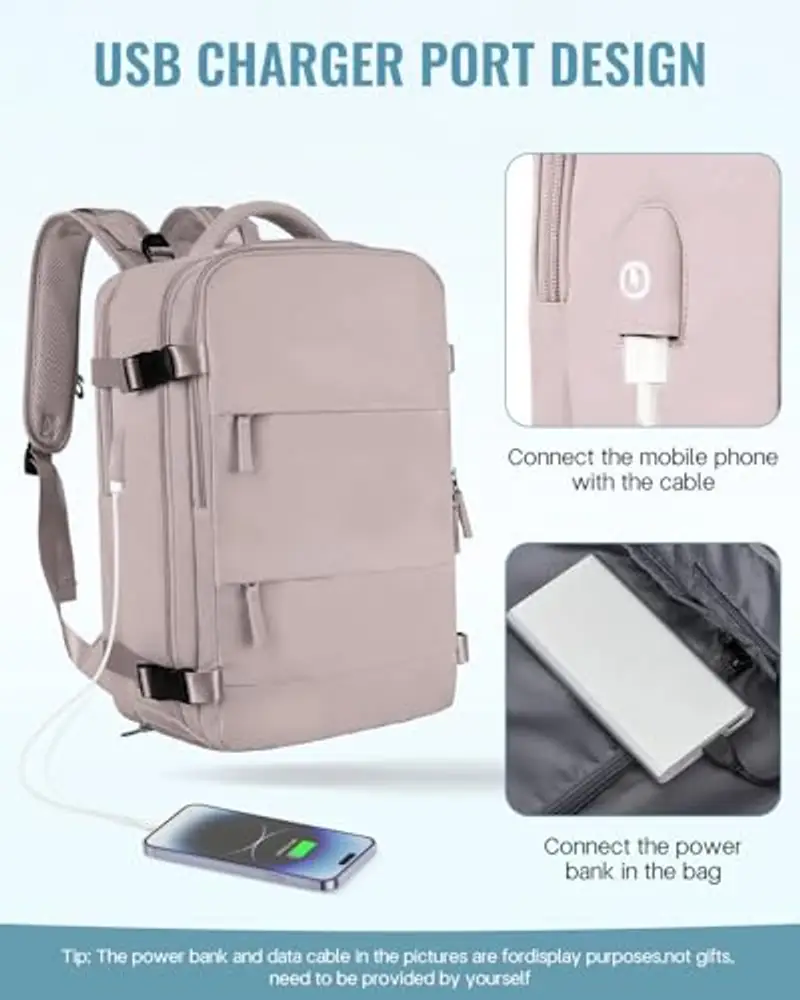 Awoawo Zaino da viaggio Uomo Rosa 1914586 miniatura 2