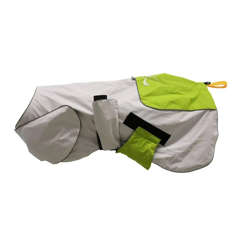 Cappottino Per Cani Anti-Pioggia Windbreaker Lime Bianco L