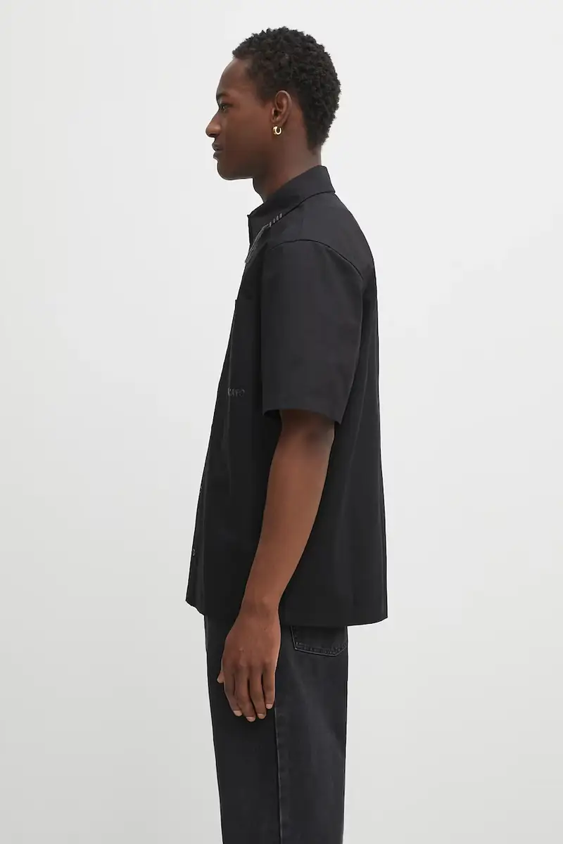 camicia in cotone Dylan uomo colore nero A3354002 miniatura 2