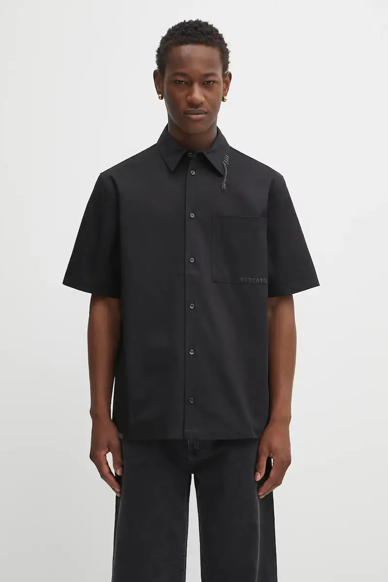 camicia in cotone Dylan uomo colore nero A3354002