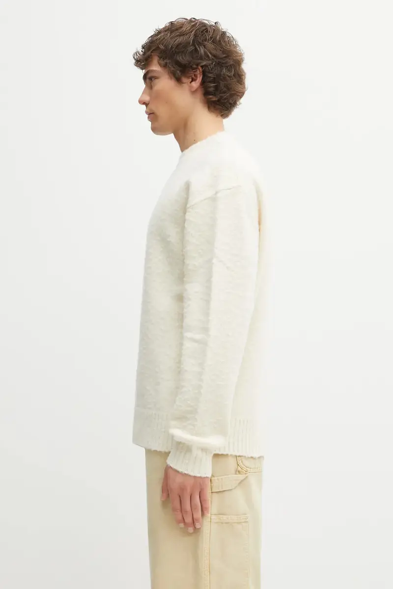 maglione con lana Miles colore beige A3412002 miniatura 2