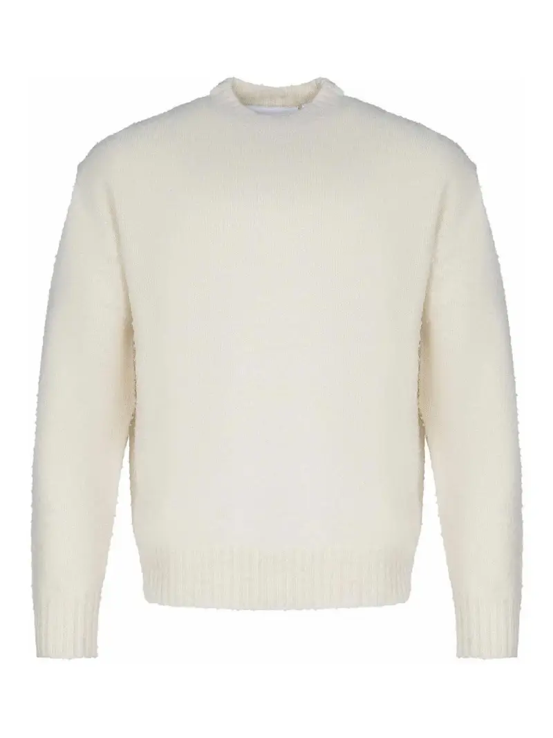 Maglione Realizzato In Misto Lana Beige