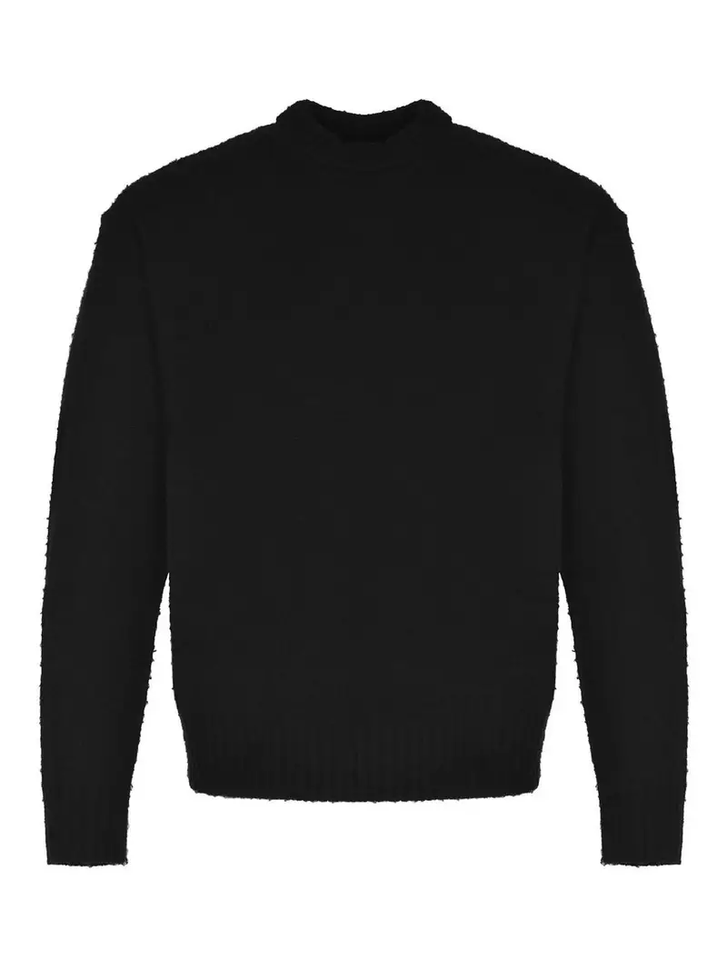 Maglione Realizzato In Misto Lana Nero