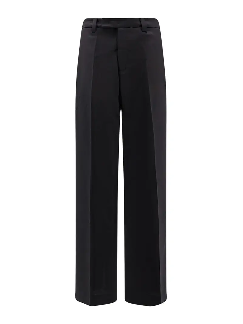 Pantaloni In Misto Lana Nero