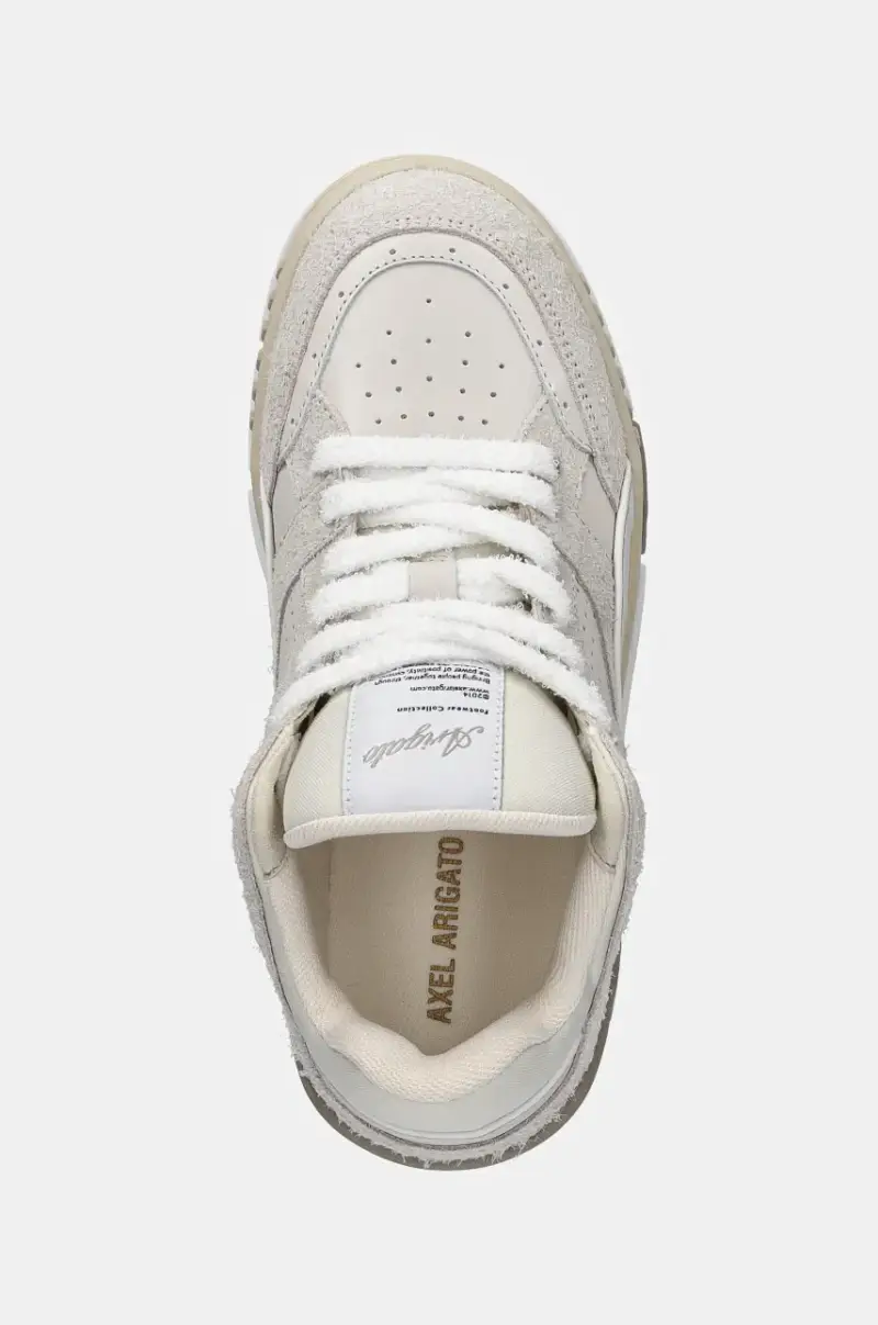 sneakers in pelle Area Lo Fluffy colore beige F2298001 miniatura 4