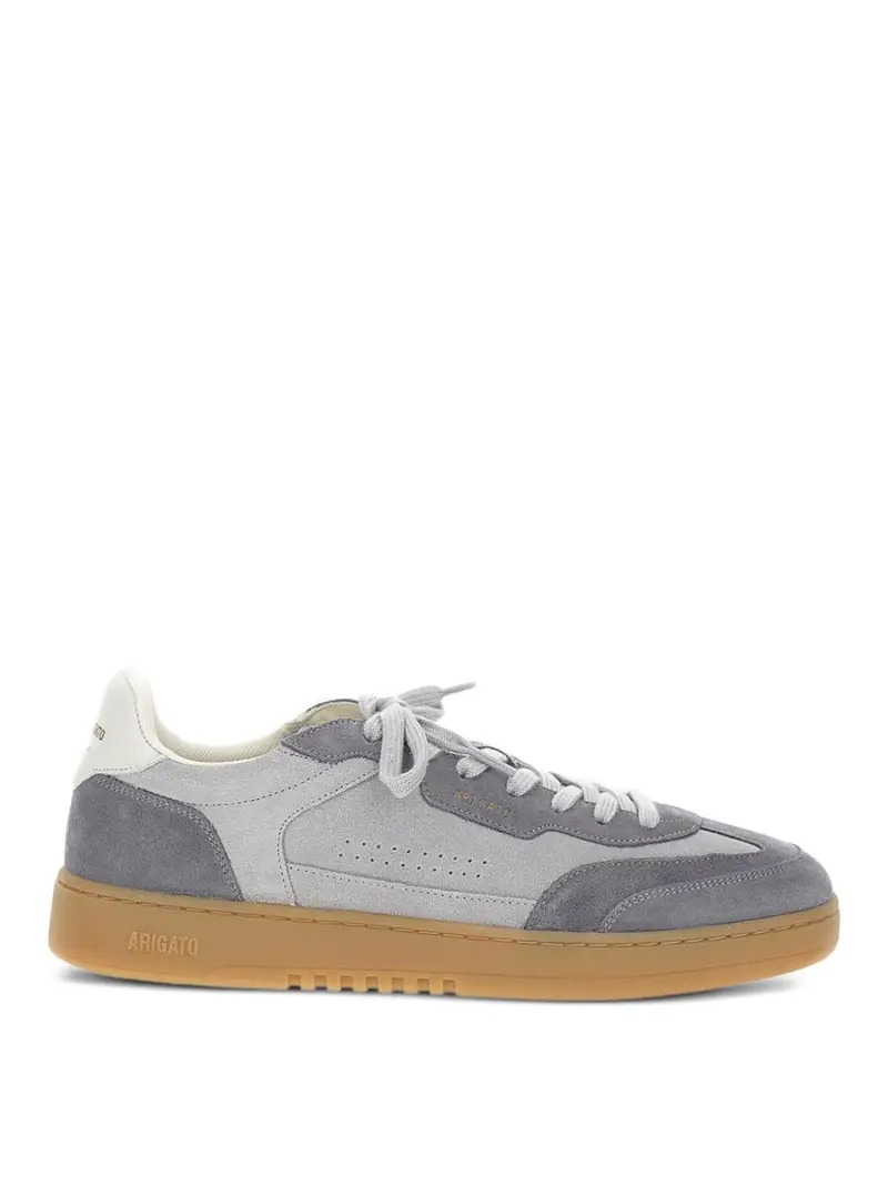 Sneakers In Pelle Scamosciata Grigio