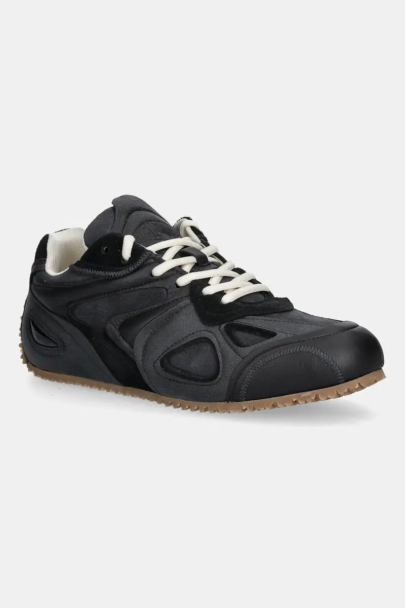 sneakers in pelle Slow Runner donna colore nero F3534001