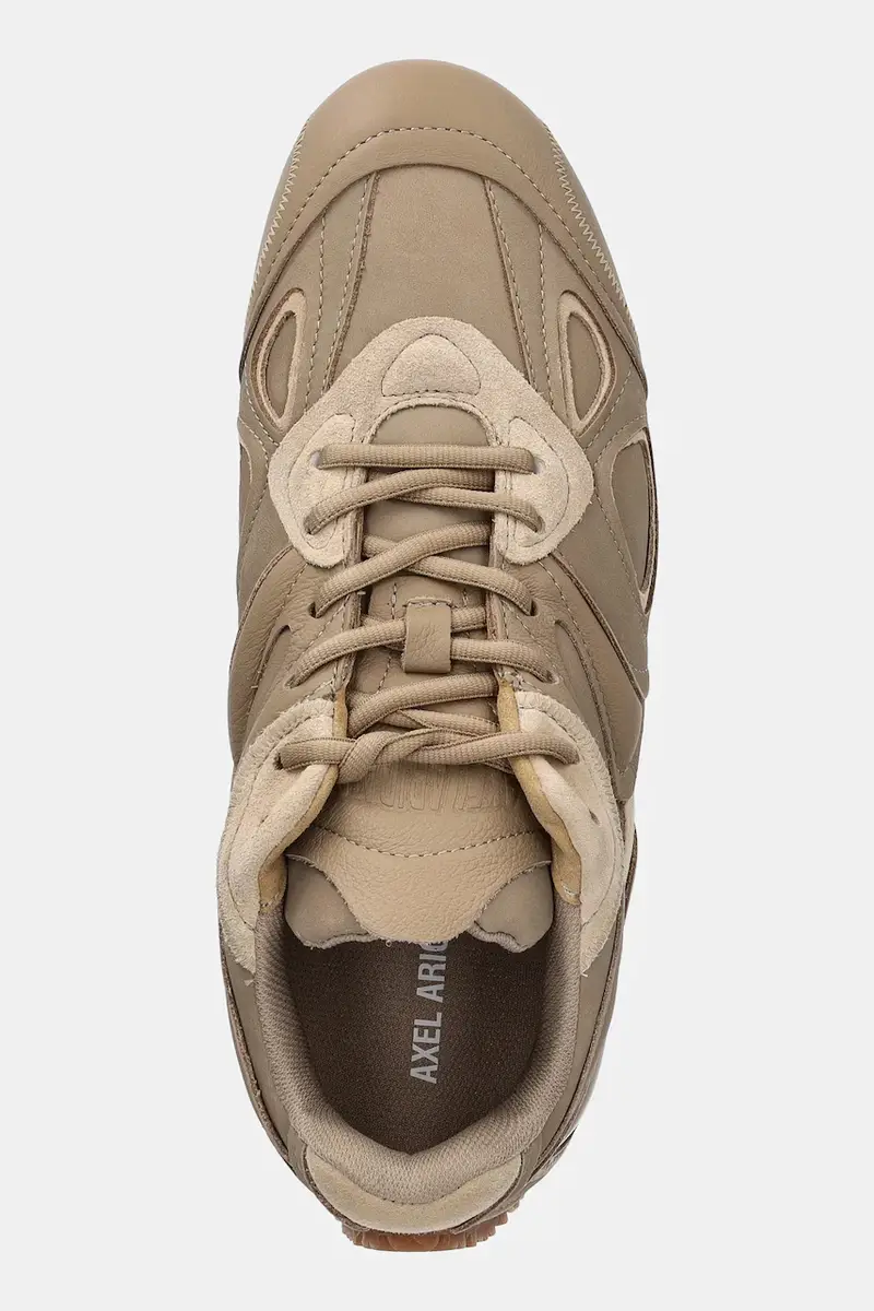 sneakers in pelle Slow Runner Marrone miniatura 4