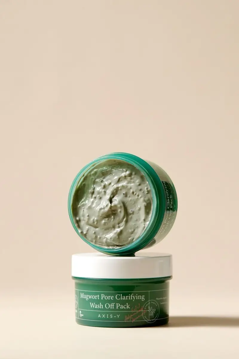 6+1+1 Mugwort Pore Clarifying Wash Off Pack - Crema viso pelle grassa, Maschera viso purificante miniatura 2