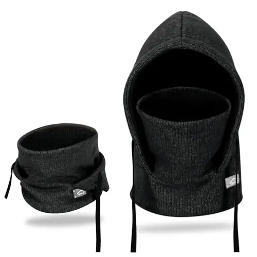 AYPOW Passamontagna Invernale in Pile Termico Bambini 4-10Anni, Maschera da Sci Termico Antivento Multifunzionale,