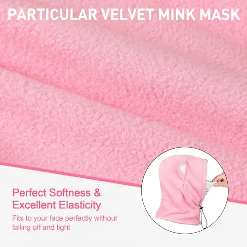 AYPOW Passamontagna Invernale in Pile Termico Bambini 4-12Anni, Maschera da Sci Multifunzionale Antivento Regolabile miniatura 3