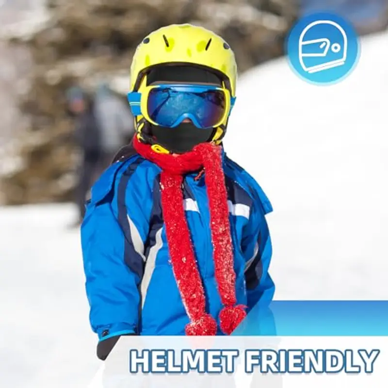 AYPOW Passamontagna Invernale in Pile Termico Bambini 4-12Anni, Multifunzione Antivento Caldo Maschera da Sci Ciclismo miniatura 2