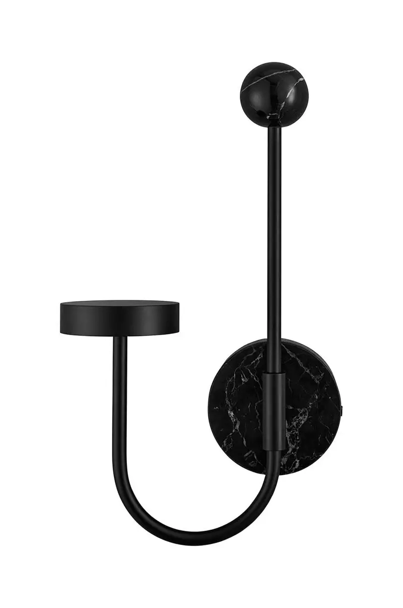 lampada da parete Grasil Nero