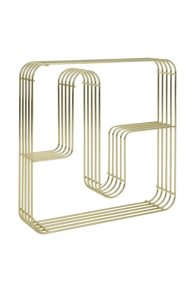 scaffale a parete Curva colore giallo 0