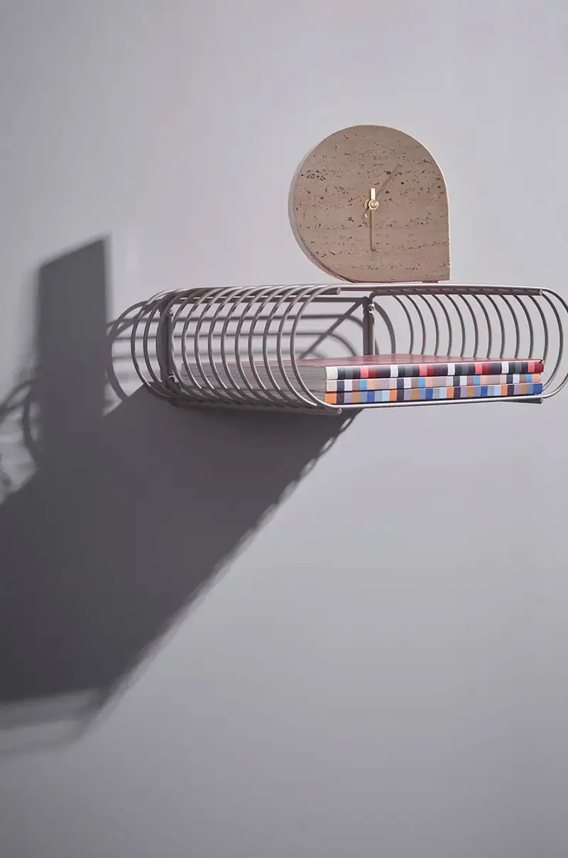 scaffale a parete Curva Grigio miniatura 5