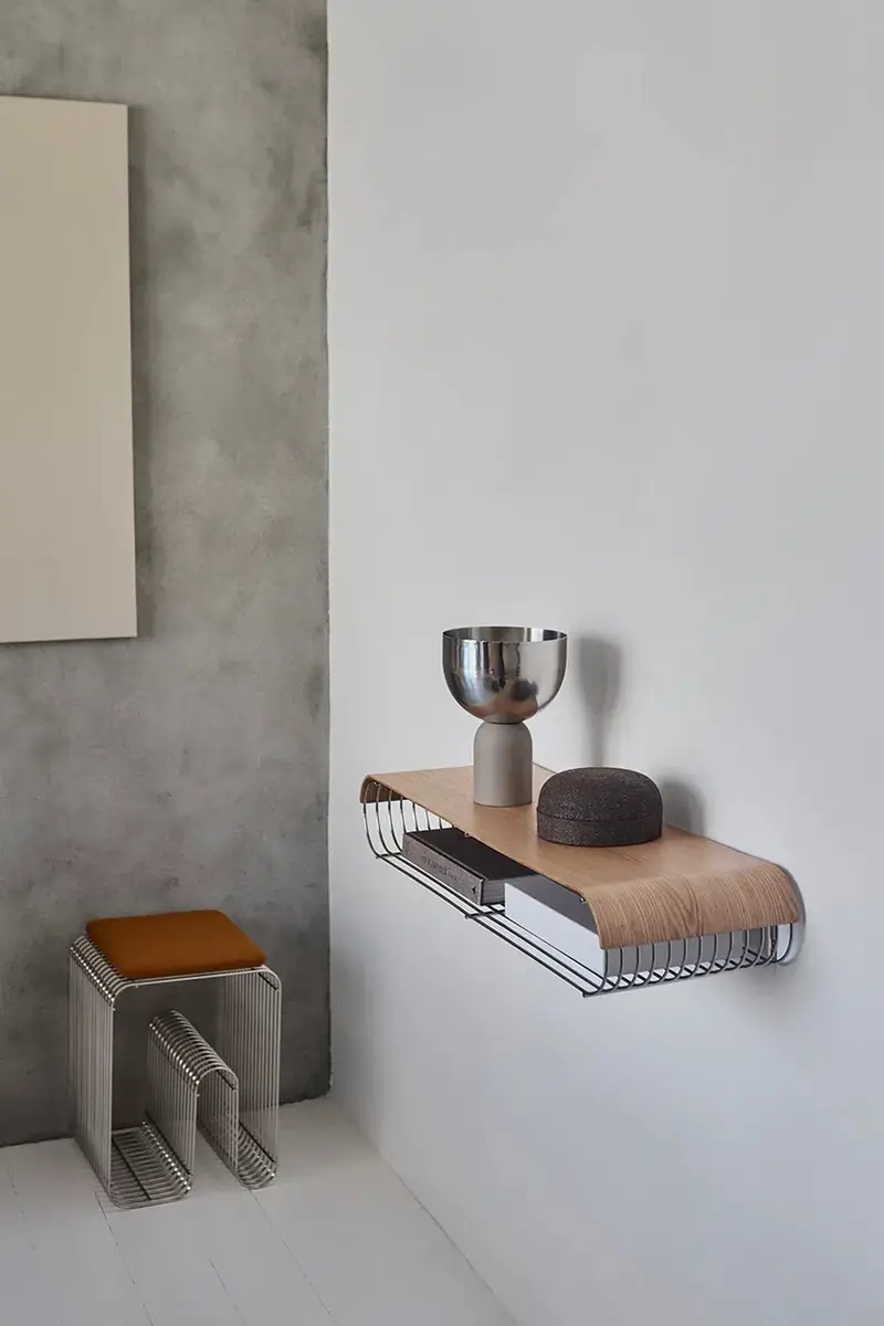 sgabello 32, 4 x 32, 4 x 43 cm Grigio miniatura 4