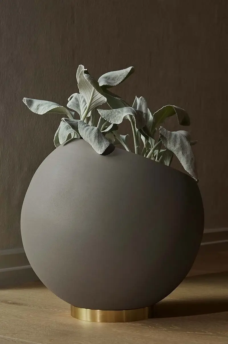 vaso da fiori Globe Beige miniatura 2
